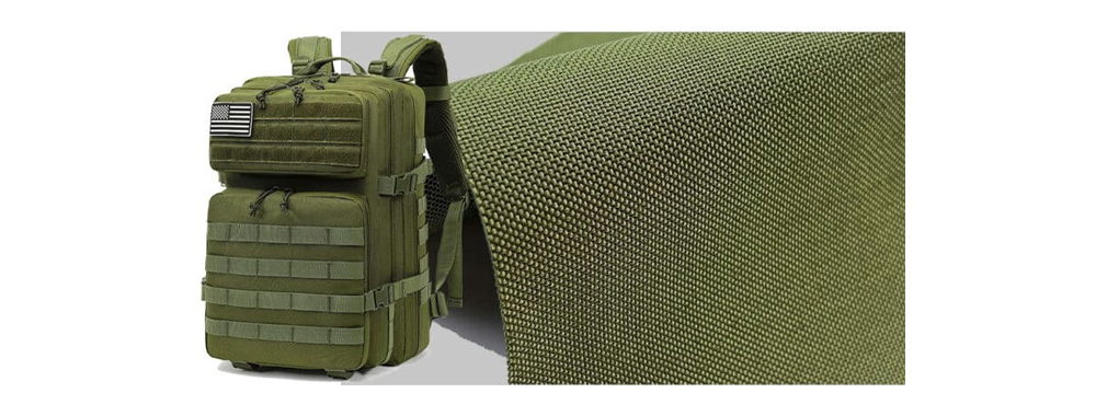 Cordura on tactical backpack &reg;  High resolution close-up of 1000D fabric texture 
