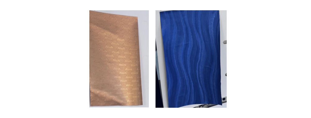  Image shows printed PU leather_